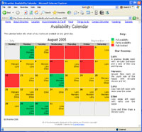 Availability Calendar